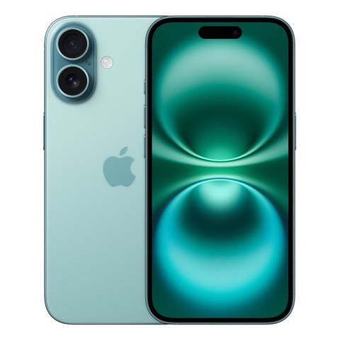 Apple iPhone 16 15,5 cm (6.1") SIM doble iOS 18 5G USB Tipo C 128 GB Verde azulado