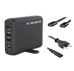 DLH DY-AS5100 station d'accueil Avec fil USB 3.2 Gen 1 (3.1 Gen 1) Type-C Noir