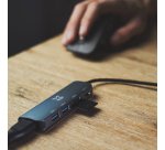 XtremeMac dockingstation USB Type-C 5000 Mbit/s Grijs