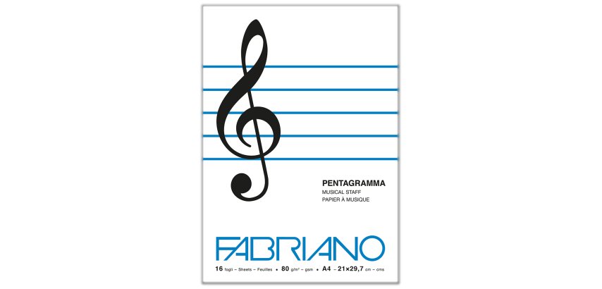 Fabriano ?Music Book writing notebook A4 16 sheets White