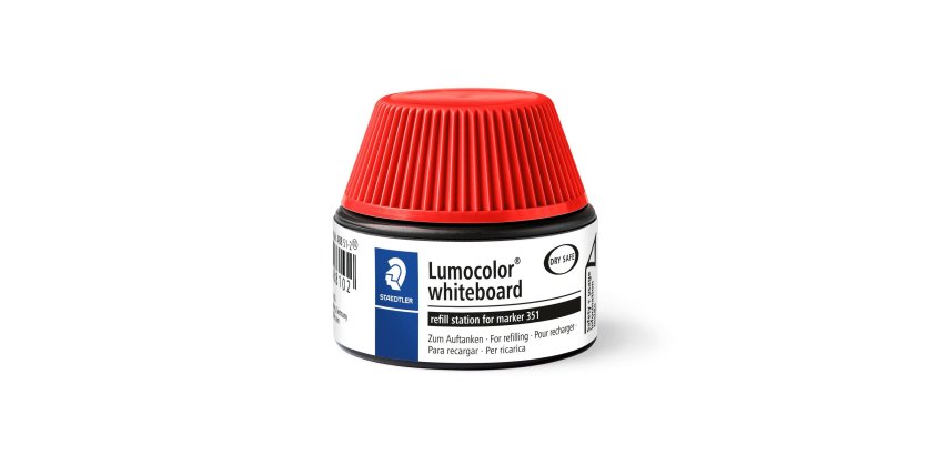 Flacon recharge staedtler lumocolor 351 de 20ml coloris rouge