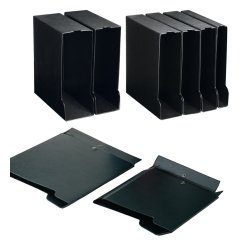 Custodia per raccoglitori 40 - dorso 6,5 cm - nero - Sei rota
