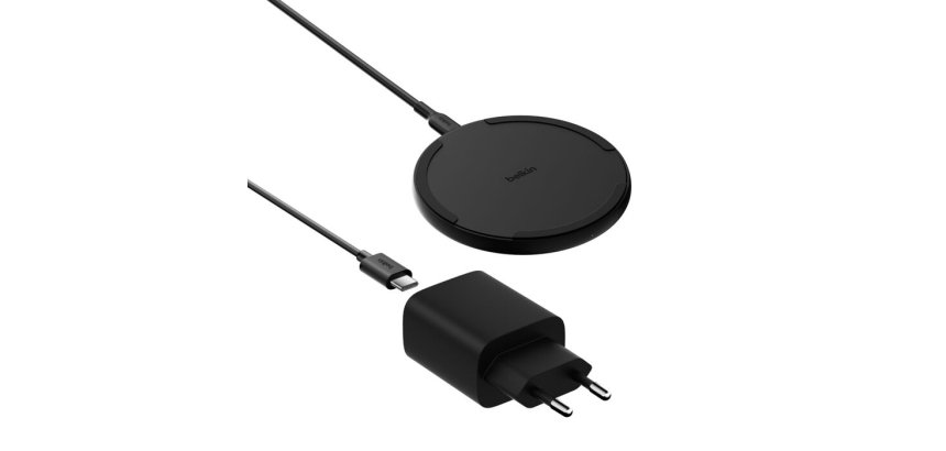 Belkin WIA012kqBK Smartphone Noir Secteur Recharge sans fil Charge rapide Intérieure