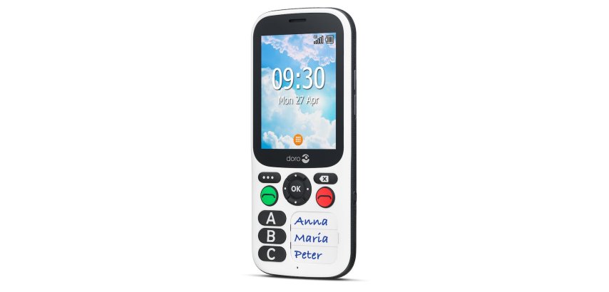 Doro 780X 117 g Blanc Téléphone d'entrée de gamme