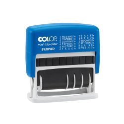 Dateur multiformules commercialesx12 - S 120 WD à encrage automatique. Hauteur caractères 4mm