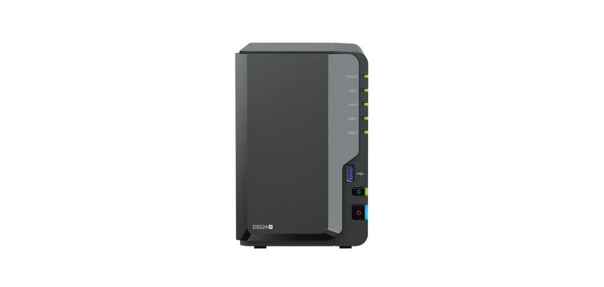 Synology DiskStation DS224+ serveur de stockage NAS Bureau Intel® Celeron® J4125 2 Go DDR4 0 To Noir