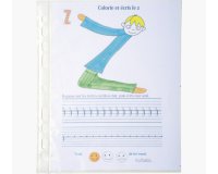 Sachet de 10 pochettes perforées polypropylène grainé format écolier - 17x22cm - Cristal