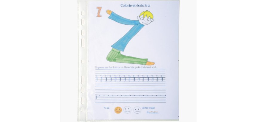 Pochette exacompta polypropylène grainé 5/100e perforée format écolier 170x220mm sachet 10 unités