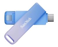 SanDisk Creator Phone Drive lecteur USB flash 128 Go USB Type-C / Lightning 3.2 Gen 1 (3.1 Gen 1) Bleu, Lilas