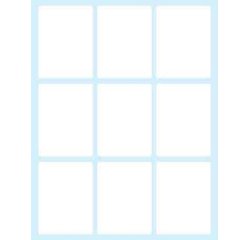 Tico E-4937 self-adhesive label Rectangle Permanent White 90 pc(s)