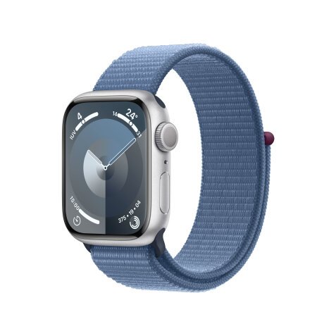 Apple Watch Series 9 41 mm Digital 352 x 430 Pixeles Pantalla táctil Plata Wifi GPS (satélite)