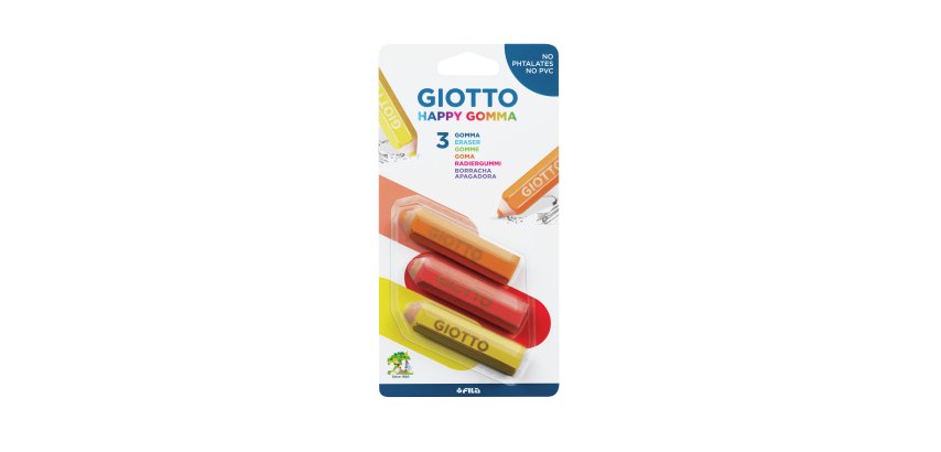 Giotto Happy Gomma, 3 pz