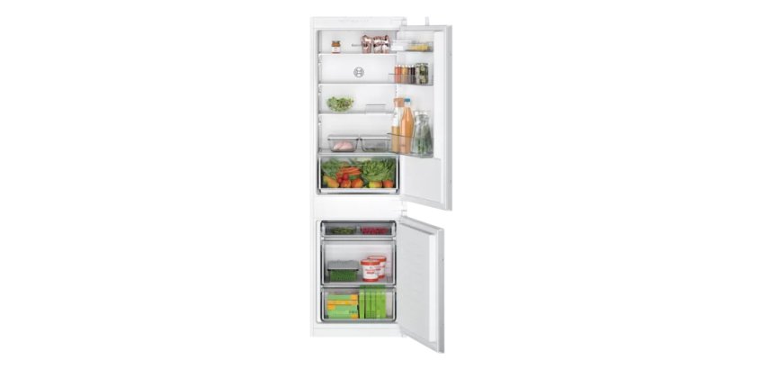 BOSCH Réfrigérateur congélateur encastrable KIV865SE0, Série 2, 267 litres, LowFrost