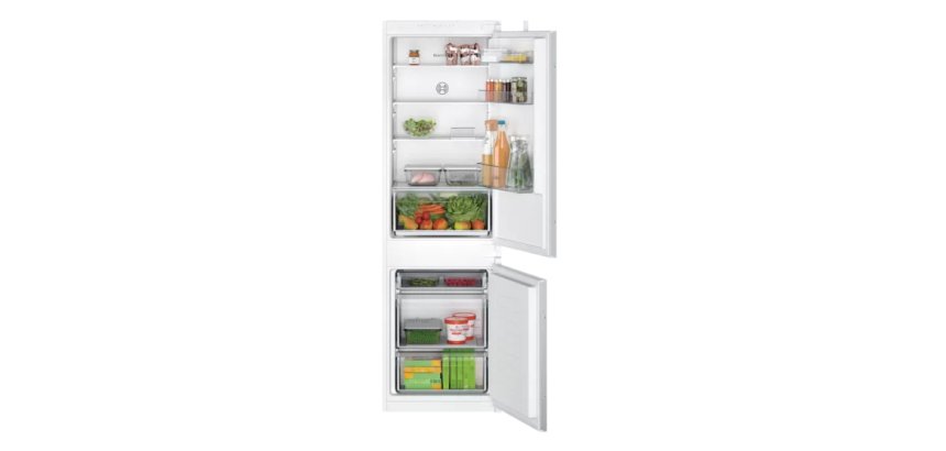 BOSCH Réfrigérateur congélateur encastrable KIV865SE0, Série 2, 267 litres, LowFrost