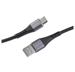 Intenso CHARGING / DATA CABLE / MODEL A60C / 1 METER LENGTE / KLEUR ZWART cavo USB USB 2.0 1 m USB A USB C 60 W Nero