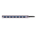 Hamlet XHUB-07A3 hub di interfaccia USB 3.2 Gen 1 (3.1 Gen 1) Type-A 5000 Mbit/s Nero