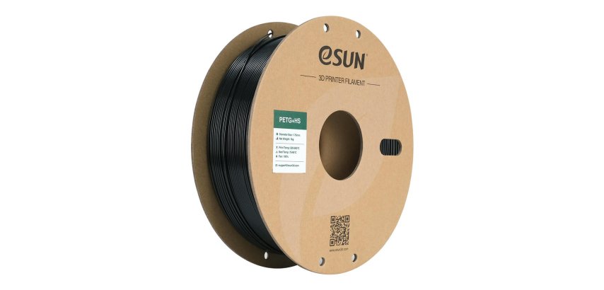 eSUN PETG+HS PETg (glykolisiertes Polyethylenterephthalat) Schwarz 1 kg