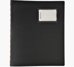 Protège-documents à anneaux avec pochettes détachables - 60 vues Exactive - A4 - Noir