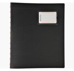 Protège-documents à anneaux avec pochettes détachables - 60 vues Exactive - A4 - Noir