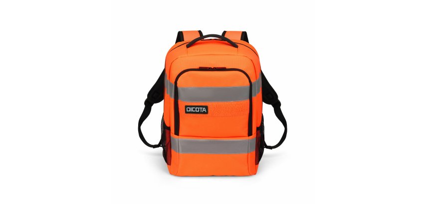 DICOTA P20471-18 sac à dos Noir, Gris, Orange Polyéthylène téréphtalate recyclé (rPET)