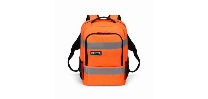 DICOTA P20471-18 sac à dos Noir, Gris, Orange Polyéthylène téréphtalate recyclé (rPET)