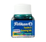 Encre de chine pelikan tire-lignes plumes dessinateur pinceaux couleur vert foncé flacon 10ml