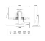 JAPANNEXT JN-IPS2152FHDR-T écran plat de PC 54,6 cm (21.5") 1920 x 1080 pixels Full HD LED Écran tactile Blanc