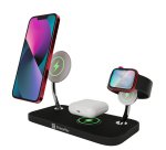 XtremeMac XMG-XM3-03 chargeur d'appareils mobiles Casques, Smartphone, Smartwatch Noir USB Recharge sans fil Intérieure
