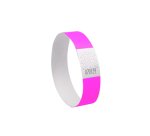Bracelet avery papier indechirable matiere tyvek    largeur 19mm coloris rose     fluo 500 unites