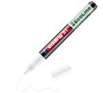 Marqueur edding 51 ecoline peinture base eau pointe      ogive 1/2mm coloris blanc