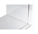 Serre-livres maul aluminium coins arrondis 10x10x13cm     coloris argent