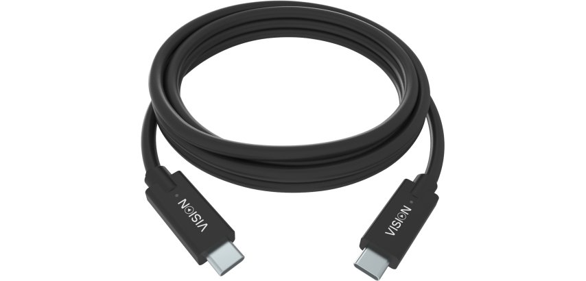 Vision TC 2MUSBC/BL câble USB USB 3.2 Gen 1 (3.1 Gen 1) 2 m USB C 5 Gbit/s Noir