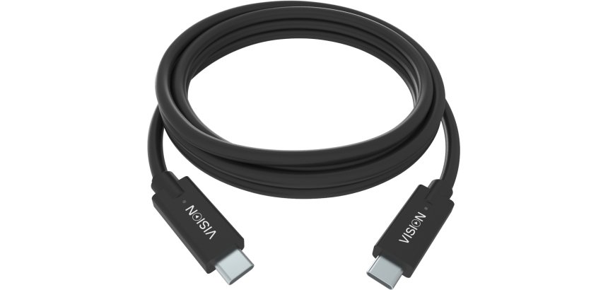 Vision TC 2MUSBC/BL câble USB USB 3.2 Gen 1 (3.1 Gen 1) 2 m USB C 5 Gbit/s Noir