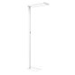 Lampadaire led mauljura intensite reglable tete et    socle aluminium hauteur 195cm coloris blanc