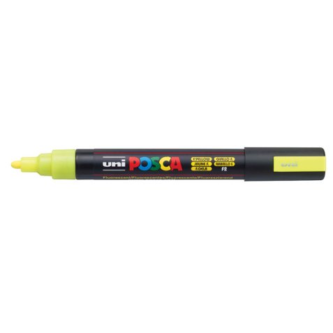 Marqueur pointe conique moyenne, à base d'eau, encre à pigmentation Jaune Fluo