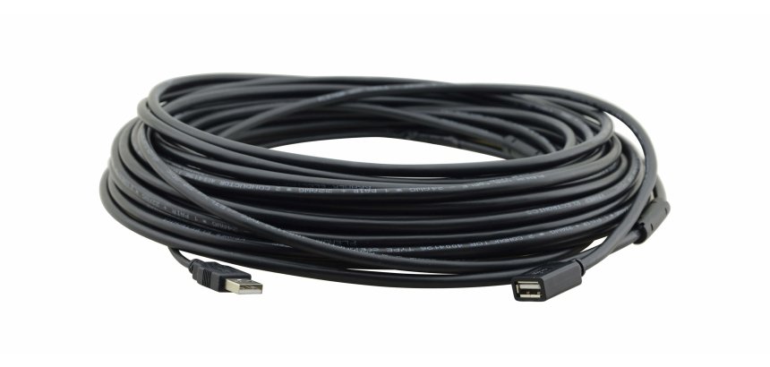 Kramer Electronics CA-UAM/UAF-15 cable USB USB 2.0 4,6 m USB A 0,48 Gbit/s Negro