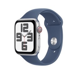 Apple Watch SE OLED 44 mm Digital 368 x 448 Pixeles Pantalla táctil 4G Plata Wifi GPS (satélite)