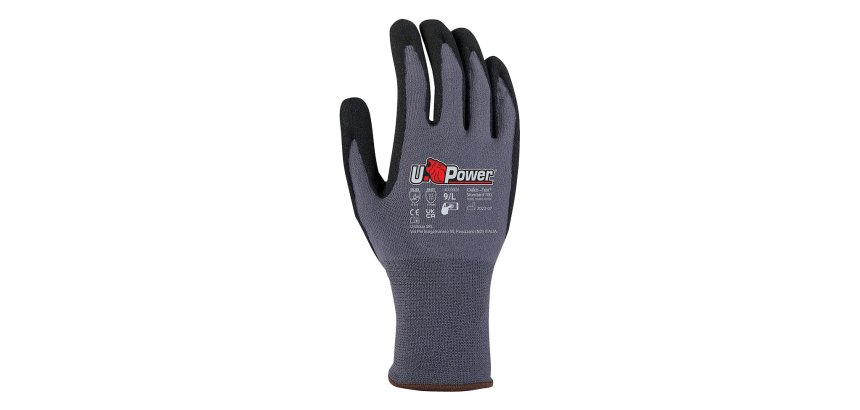 Guanti U-Power Merengue, in nitrile grigio
