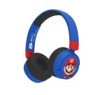 OTL Technologies Super Mario SM1001 auricular y casco Auriculares Inalámbrico y alámbrico Diadema Juego USB Tipo C Bluetooth Azul, Rojo