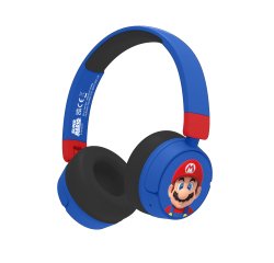 OTL Technologies Super Mario SM1001 auricular y casco Auriculares Inalámbrico y alámbrico Diadema Juego USB Tipo C Bluetooth Azul, Rojo