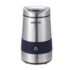 Haeger CG-200.001A molinillo de café 200 W Negro, Acero inoxidable
