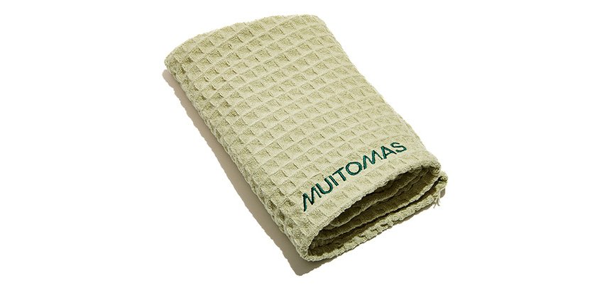 Muitomas HAIRTOWELGN asciugamano per capelli Verde Microfibra