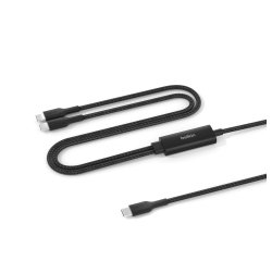 Belkin CAC004HQ1.5MBK câble USB USB 2.0 1,5 m USB C 2 x USB C 0,48 Gbit/s 140 W Noir