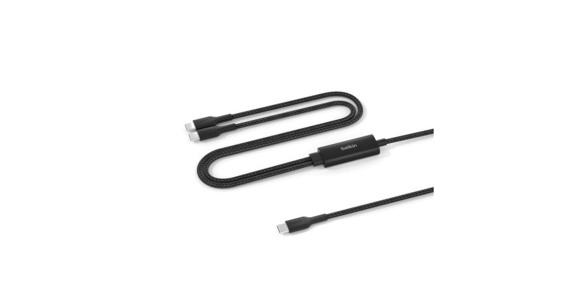 Belkin CAC004HQ1.5MBK câble USB USB 2.0 1,5 m USB C 2 x USB C 0,48 Gbit/s 140 W Noir
