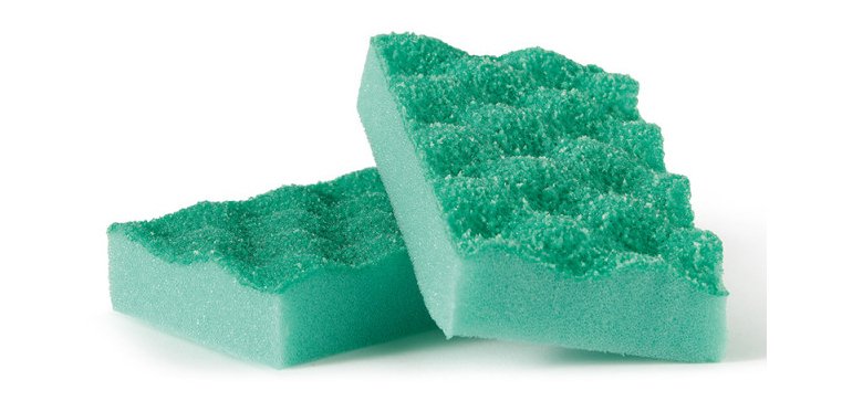 Perfetto 12605 spugna Rettangolare Verde 2 pz