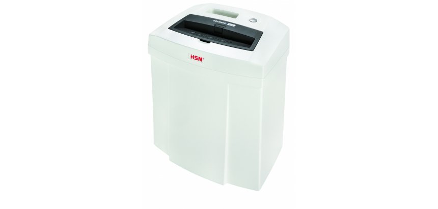 Destructeur hsm securio c14 coupe droite 3,9mm silencieux anti-bourrage système sécurité 20l 366x258x405mm