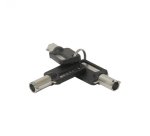 Mobilis 001272 cable antirrobo compatible con WEDGE© SLOT Negro, Blanco, Amarillo 2 m
