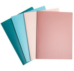 Protège-documents semi-rigide en PP recyclé 60 vues Skandi - Couleurs assorties