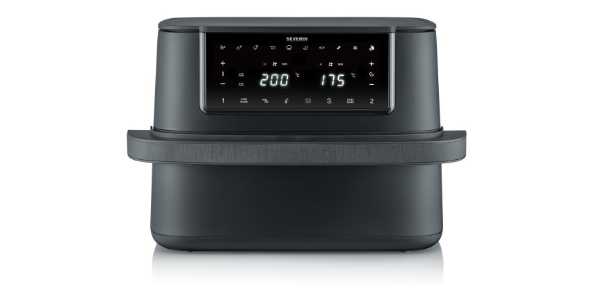 Severin FR 2490 fryer Double 9 L Stand-alone 2600 W Hot air fryer Black