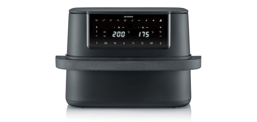 Severin FR 2490 fryer Double 9 L Stand-alone 2600 W Hot air fryer Black